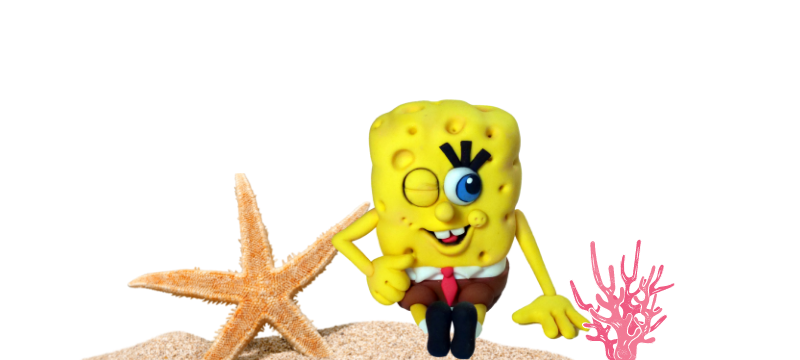 SpongeBob SquarePants Fondant Cake Topper Tutorial
